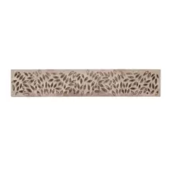 24" Rectangular HDPE Sand Decorative Botanical Grate | NDS252S