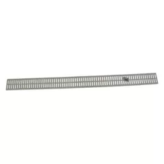 36" Rectangular HDPE White Mini Flat Channel Grate | NDS540