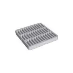 12" x 12" Square Polyethylene Black Grate | DRT1202SDB