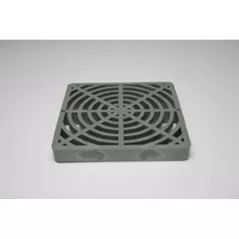 9" Square Polypropylene Black Drain Grate | DUR094SF