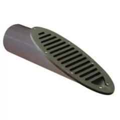 4" HDPE Black 3:1 Sloped Schedule 80 Drainage Grate | MIT4MD3PB