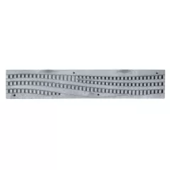 24" Rectangular Hdpe Gray Decorative Wave Channel Grate |  253GY