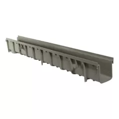 39.75" x 4-1/16" x 3" PVC Light Gray Channel Drain | NDS710