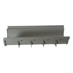 20" x 8-1/4" x 8" PVC Light Gray Shallow Profile Channel Drain | NDS830