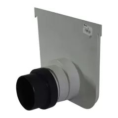 7" PVC Light Gray Deep Profile Cap/End Outlet | NDS844