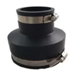 1-1/2" Cast Iron x PVC Black PVC Flexible Coupling | NHPCP015CIP