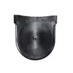 5" Black Plastic Standard End Cap | RBDDCDENDCAP5