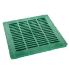 18" x 18" Square HDPE Black Drainage Grate | RBDDG18SFB