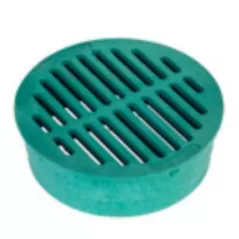 6" Round HDPE Green Drainage Grate | RBDDG6RFG