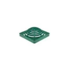 6" x 6" Square HDPE Black Drainage Atrium Grate | RBDDG9SAB