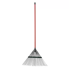 54" Orange Steel Handle Tine Leaf Rake | WLVHBSR24