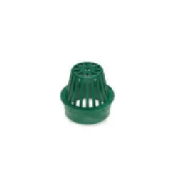 4" Round HDPE Black Drainage Grate | RBDDG4RAB