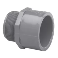 Sch. 80 Gray PVC Reducing Adapter 3/4" x 1" MIPT x Slip | 836102