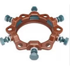 6" Coral Red Gland PVC Series 4000HD Mechanical Joint Wedge Action Restraint | WWFMEGALUG6PLA
