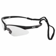 Safety Glasses, Clear Lens High Impact Wraparound Temple Octane