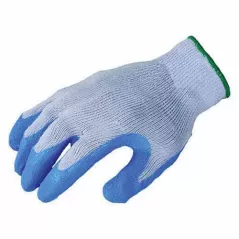 Flex Gloves, Medium Latex Blue Flexible Knit Cuff