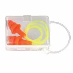 Ear Plug, 25 dB Orange ERB03C Series Reusable with Cord and Vial