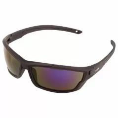 Safety Glasses, Blue Mirror Lens High Impact Outride