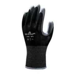 Gloves, Small Atlas 370BK Nitrile Coating Assembly Grip