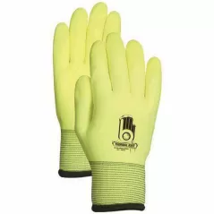 Gloves, Medium C4001 PVC Yellow HPT Water Repellent High Visibility
