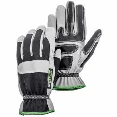 Work Gloves, Large Anton Synthetic Suede Black/Gray