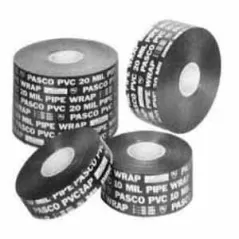 100' x 2" PVC Black Printed Pipe Wrap Tape | PAS9052