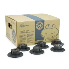 1 W 3000K LED Die-Cast Metal Housing 6/Pack Waterfall and Up Light | AQS84046