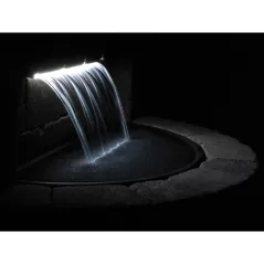 1-1/2" FIPT 36" x 8" x 3-1/2" 3000 gph Crystal White Colorfall | AWGCF36W