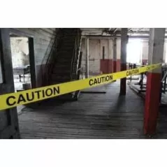 Presco Products Barricade Tape, 3" X 1000' Polyethylene Yellow Caution 3 Mil (Cc Update) | B3103Y16