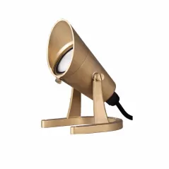 10 W 3000K LED Natural Brass Cast Brass Underwater Spot Light | WAC551130NB