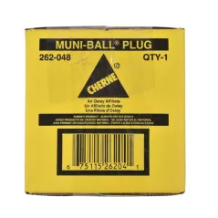 4" Black Natural Rubber Muni-Ball Plug | CHR262048