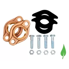 2" Double Bronze Oval (Lead-Free) Flange Kit | MAT431T08PLF