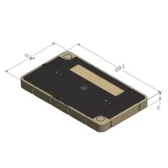 23-1/4" L x 13-3/4" W x 2" H Rectangular Concrete Gray Interconnect Light Duty For N30 Valve Boxes Flush Valve Box Lid | CRS1020771