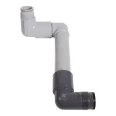 1.5" x 1.25" Reducing Acme x Acme Standard Side Inlet Single-Top Outlet Light Gray Swing Joint | RBG150125ACME