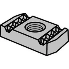 3/8-16 Stainless Steel ASNS Series without Spring Clamping Nut | ANV2400206062
