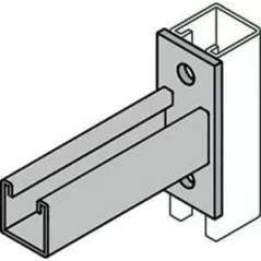 Electrogalvanized AS651 Series Reversible Standoff Strut Bracket | ANVAS65118