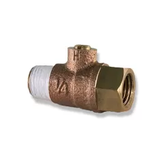 1/4" Lead-Free Brass For Backflow Preventers Test Cock | AQLTC1414F
