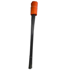 4" x 5" x 21" Vinyl Orange 100/Bundle Wire Staff Marking Flag | FLG4X5ORANGE