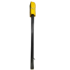 4" x 5" x 21" Vinyl Yellow 100/Bundle Wire Staff Marking Flag | FLG4X5YELLOW
