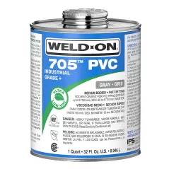 1 qt Metal Can Gray 705 Series Low VOC PVC Cement | IPSG705QT