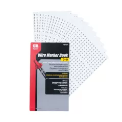 Nylon-Impregnated Cloth Black/Red/White Pocket Pack Wire Marker Booklet | KNG42027