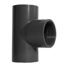 2" x 2" x 1-1/2" Socket x Socket x Acme Gray PVC Service Tee | LSC302251