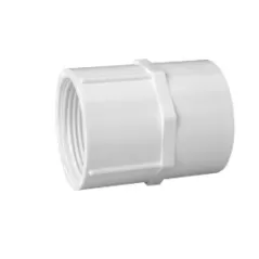 1-1/2" Male Acme White PVC Swing Joint Inlet | LSCG001004