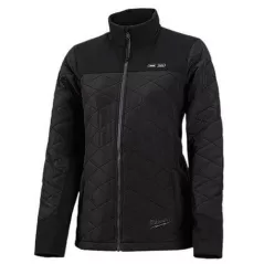 Large Polyester Black Women 5 Pocket Zipper Closure Heated Vest Kit | MKE233B21L