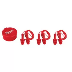 26 dB Silicone Red with Cord Reusable Corded Ear Plug | MKE48733151