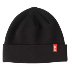Universal Polyester Black Cuffed Beanie | MKE503B