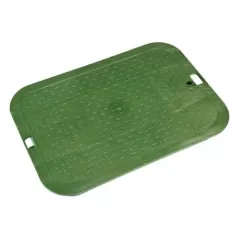 14" x 19" Rectangular Green Irrigation Control Valve Pro-Spec Valve Box Cover | NDB313C