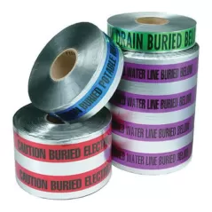 1000' x 3" Water Line Below Blue Polyethylene Detectable Marking Tape | CSTTADT3BW