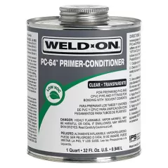 1 Gallon Can Purple Liquid PC-64 Low VOC For PVC and CPVC Pipe and Fittings PVC Primer | IPSPC64GAL