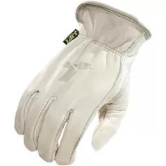 Extra Large Leather White 8 Seconds Gloves | LSEG8S6S1L
